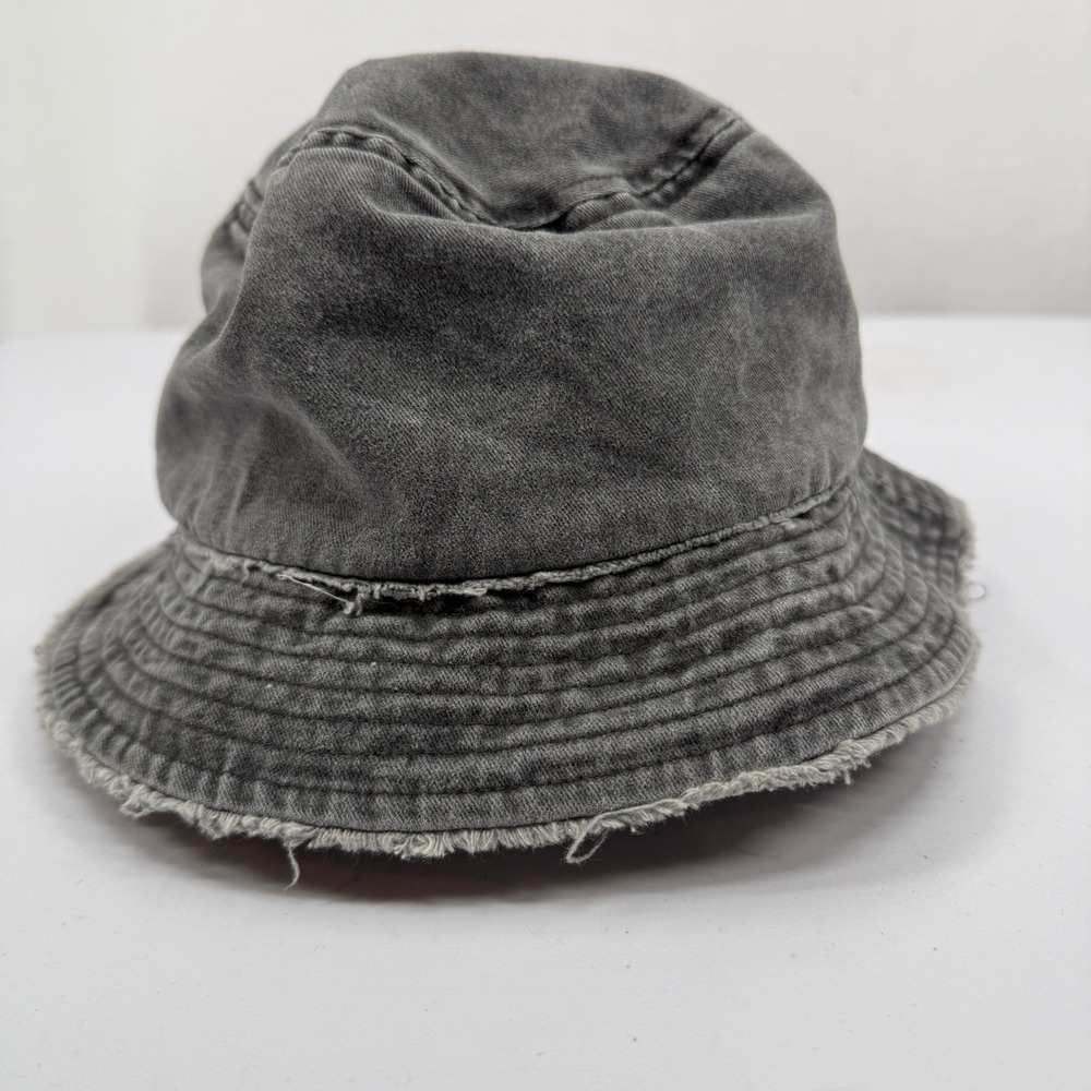 David and Young Bucket Hat Womens OS Grey‎ Frayed Edge ABU345